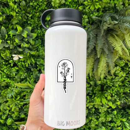 Aries Thistle & Honeysuckle Zodiac Sticker