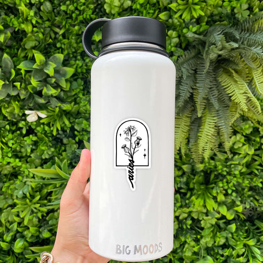 Aries Thistle & Honeysuckle Zodiac Sticker