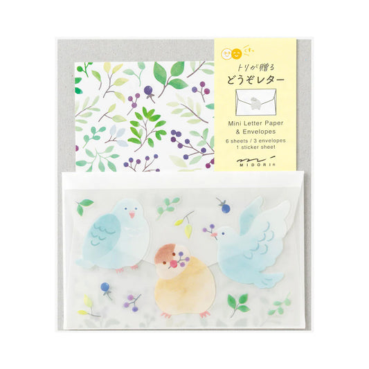 MINI LETTER PAPER & ENVELOPES WITH STICKERS 944 FOR YOU BIRD