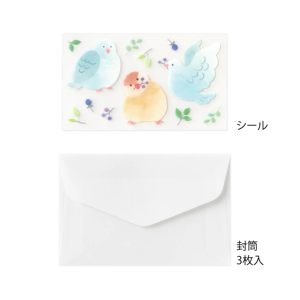 MINI LETTER PAPER & ENVELOPES WITH STICKERS 944 FOR YOU BIRD