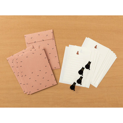 LETTER PAPER & ENVELOPES WITH STICKERS 947 BLACK CAT A