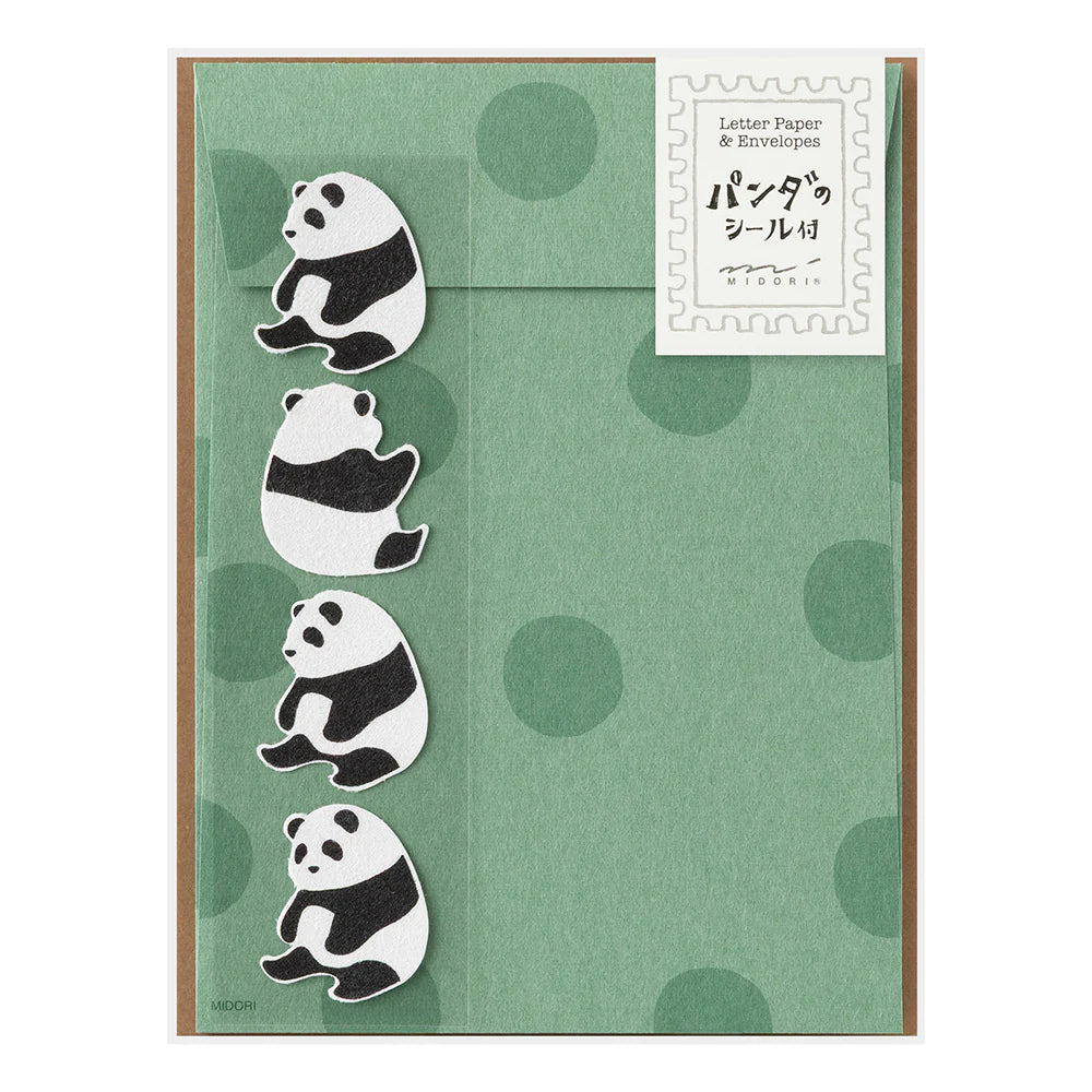 LETTER PAPER & ENVELOPES WITH STICKERS 948 PANDA A