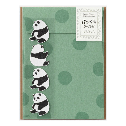 LETTER PAPER & ENVELOPES WITH STICKERS 948 PANDA A