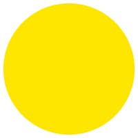Yellow ink color swatch circle