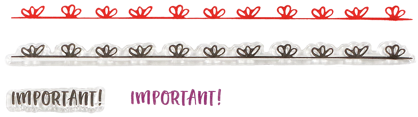 Dot Journaling Clear Silicone Stamp Set
