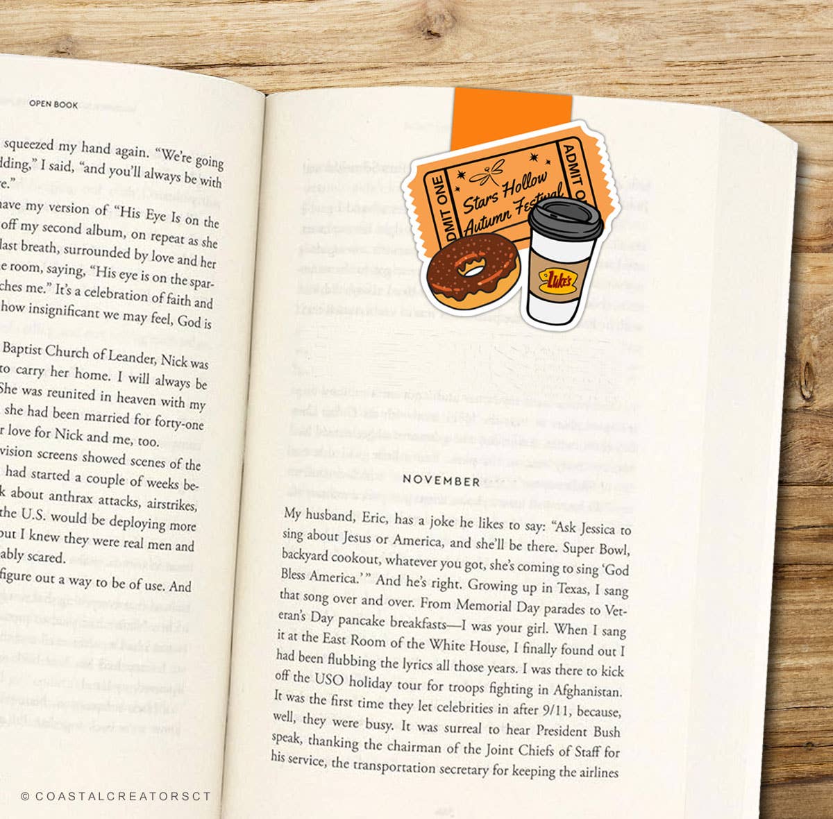 Gilmore Girls Fall Festival Magnetic Bookmark