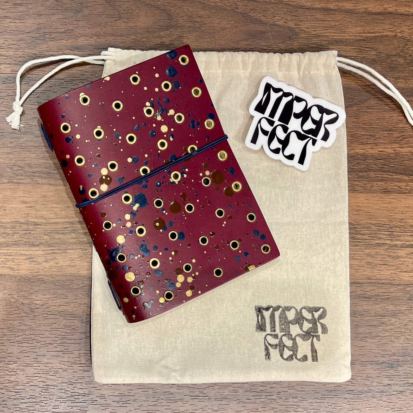 Imperfect Concepts: Max, Maroon, Painted, Grommet (A6-Bifold) 30