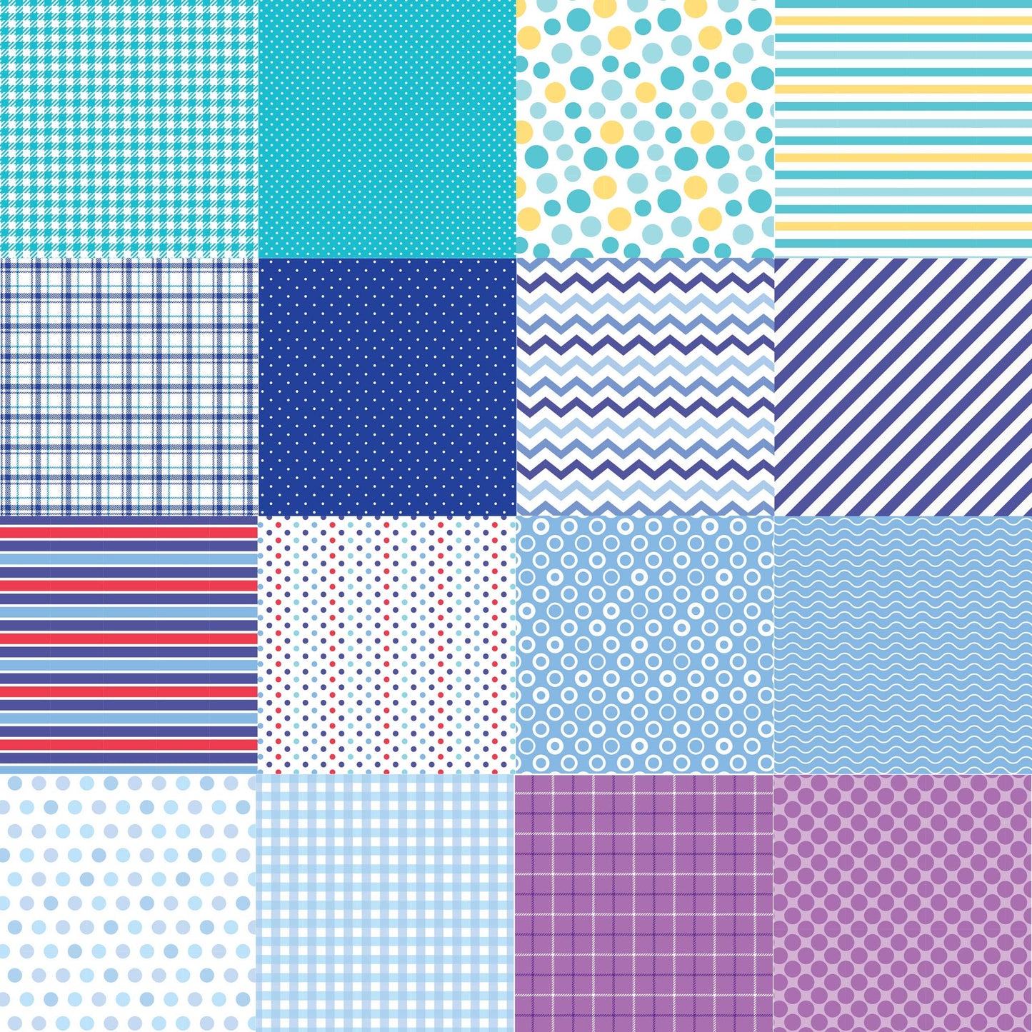 Stripes, Dots, and Plaids Patterned Paper Pack