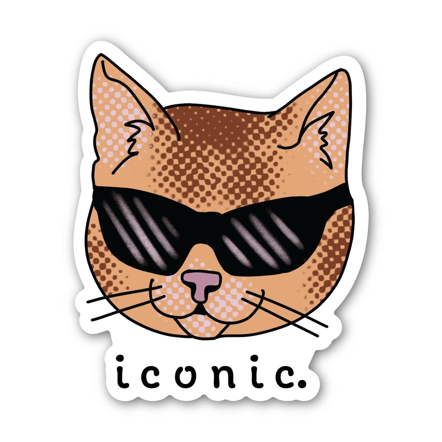 Iconic Cat in Sunglasses Sarcasm Sticker