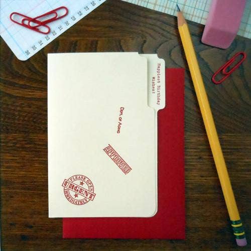 Birthday Manila Folder