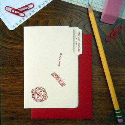Birthday Manila Folder