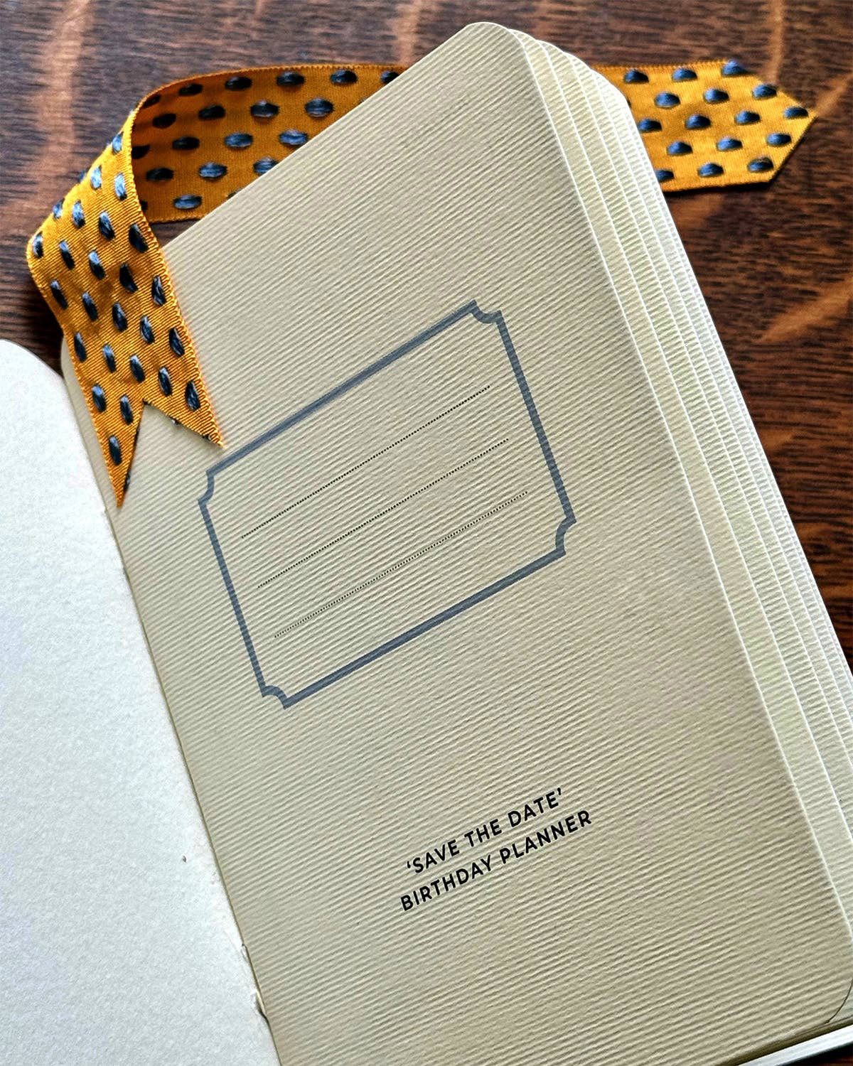 'Save the Date' Notebook Birthday Planner