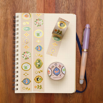 25mm Washi Tape (Foil) - Animal in Frames