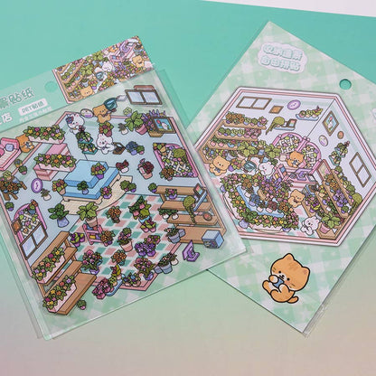 3D Diorama Stores Stickers
