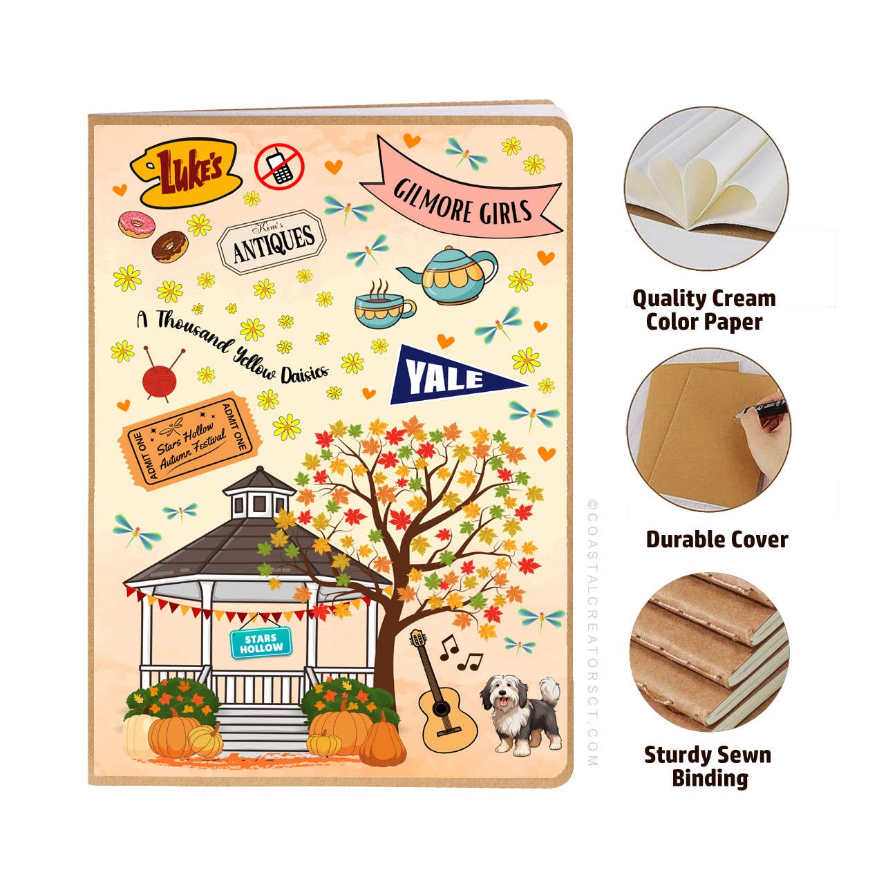 Gilmore Girls Autumn Journal + Luke's Magnetic Bookmark Set