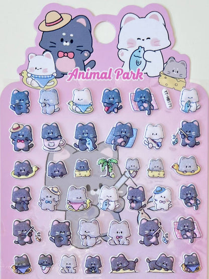 Cat Tiny Puffy Stickers