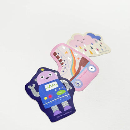 Roller Skates Foil Stamped Vinyl Sticker