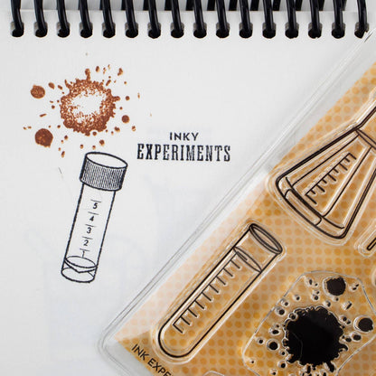 Ink Experiments 3"x4" Clear Stamp Set (8 stamp designs)