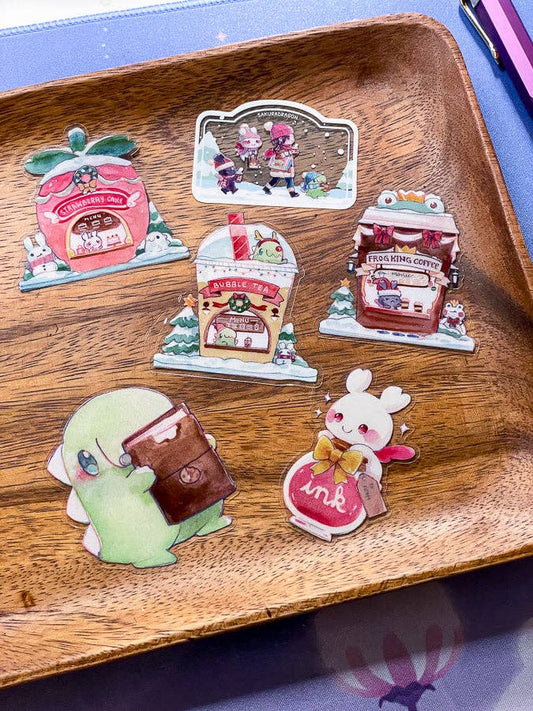 Little Ink Bottle Clear Sticker