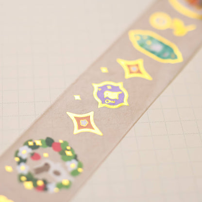 25mm Washi Tape (Foil) - Animal in Frames
