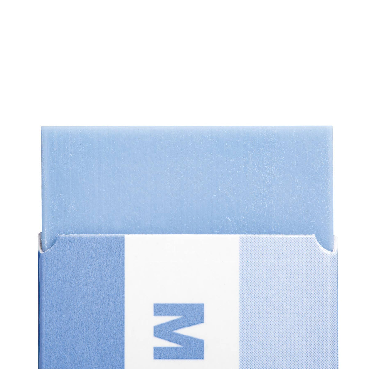 Blue MONO Colors eraser shown from the back