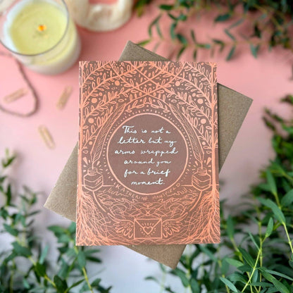 "This is not a Letter" Katherine Mansfield Quote Card — Everyday, Sympathy, Encouragement Card