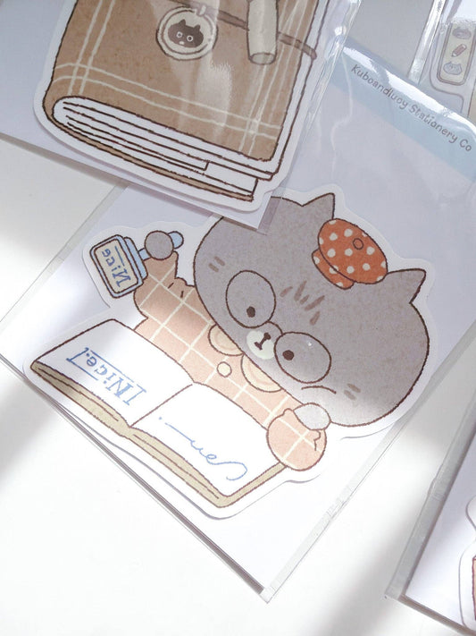 Kuboandlucy Stationery Co x Idiot Sandwich | Stamping Vinyl Sticker