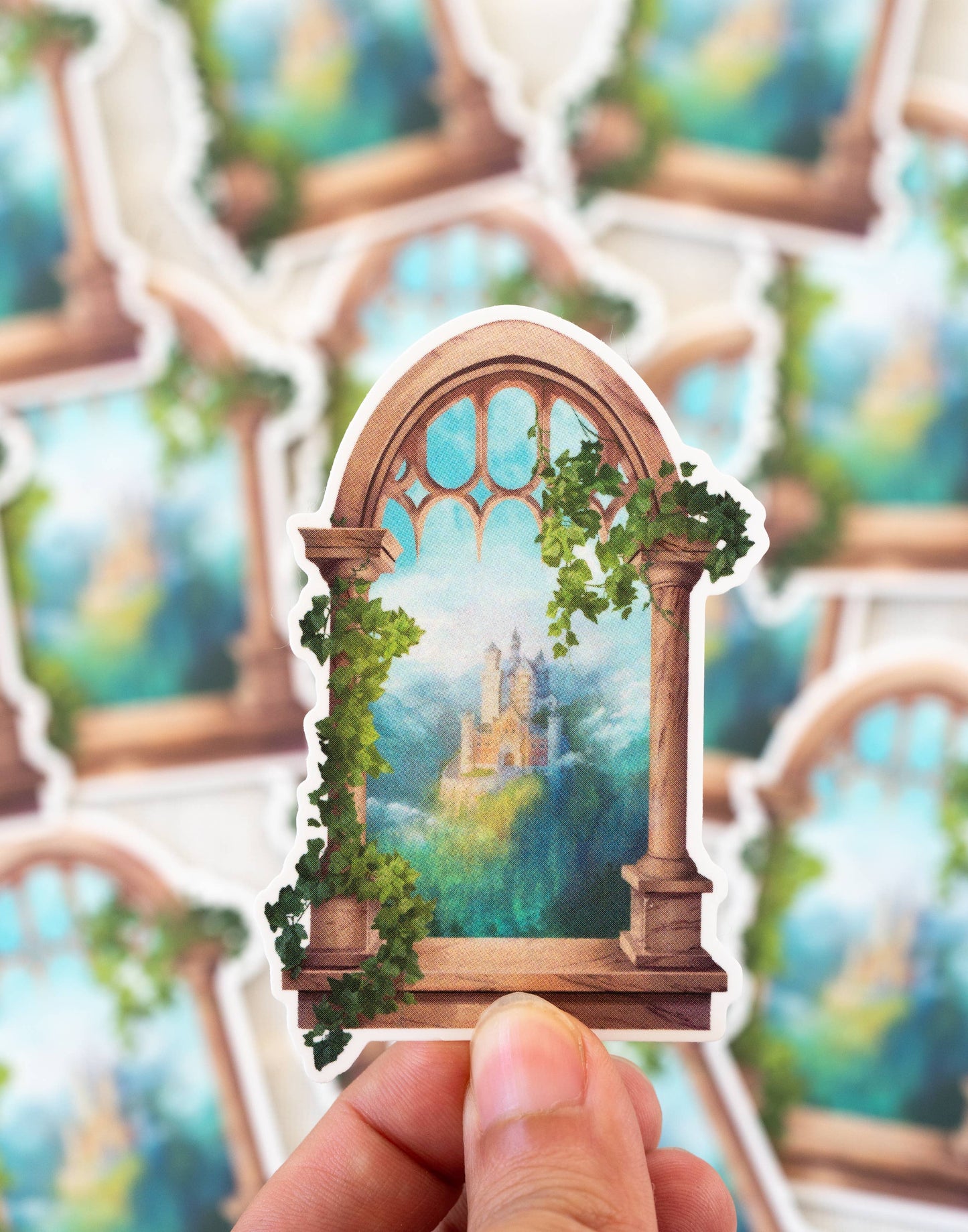 Evergreen Castle Waterproof Vinyl Sticker | Bookish Sticker