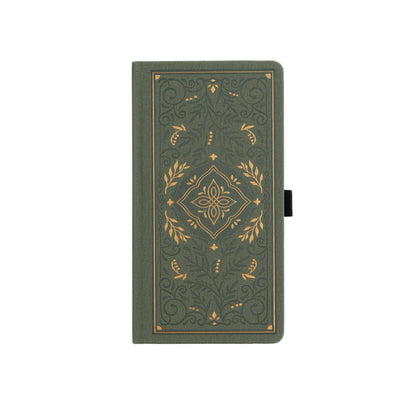 Storybook In Vintage Olive Dot Grid Notebook