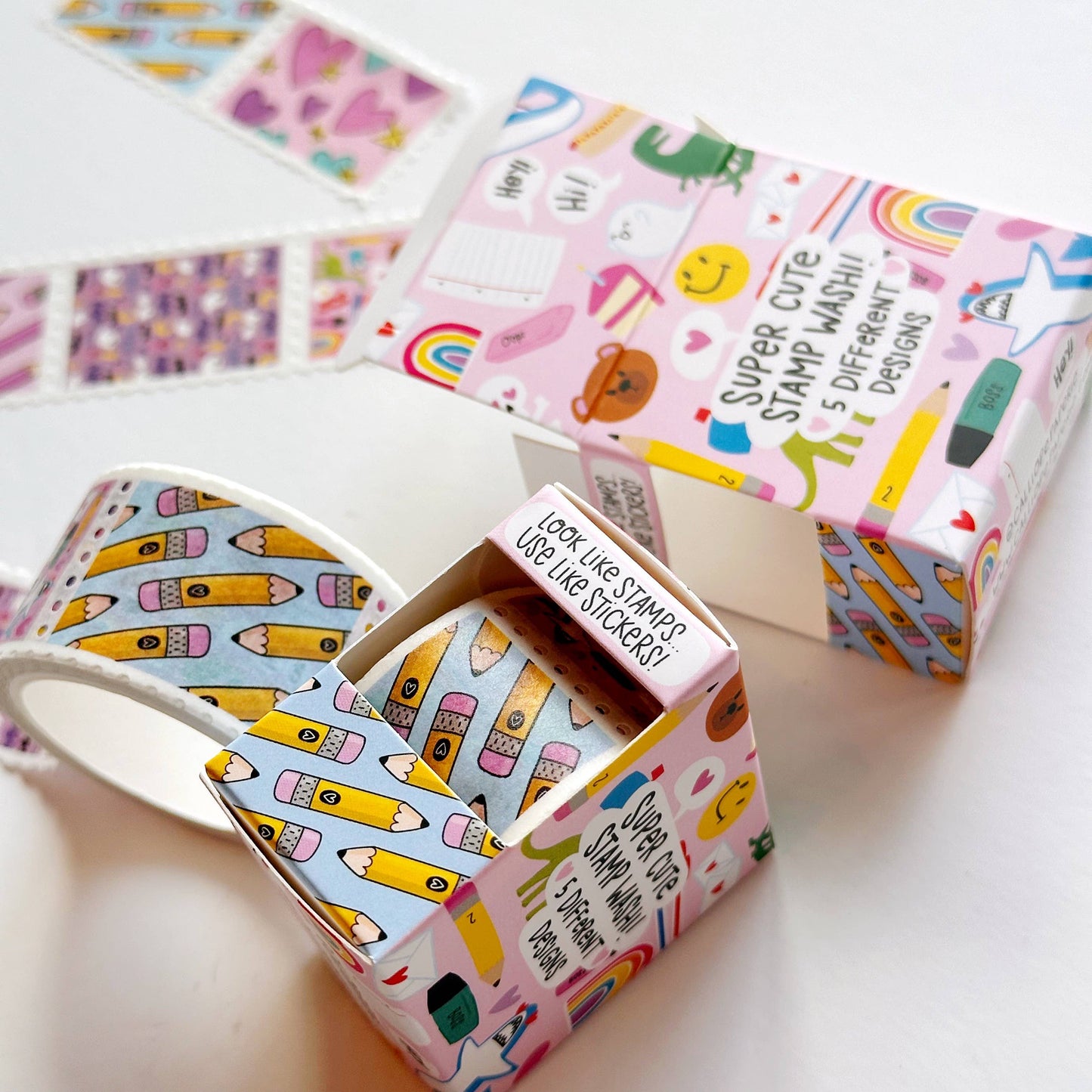 Busy Busy Faux-stage Stamp Washi
