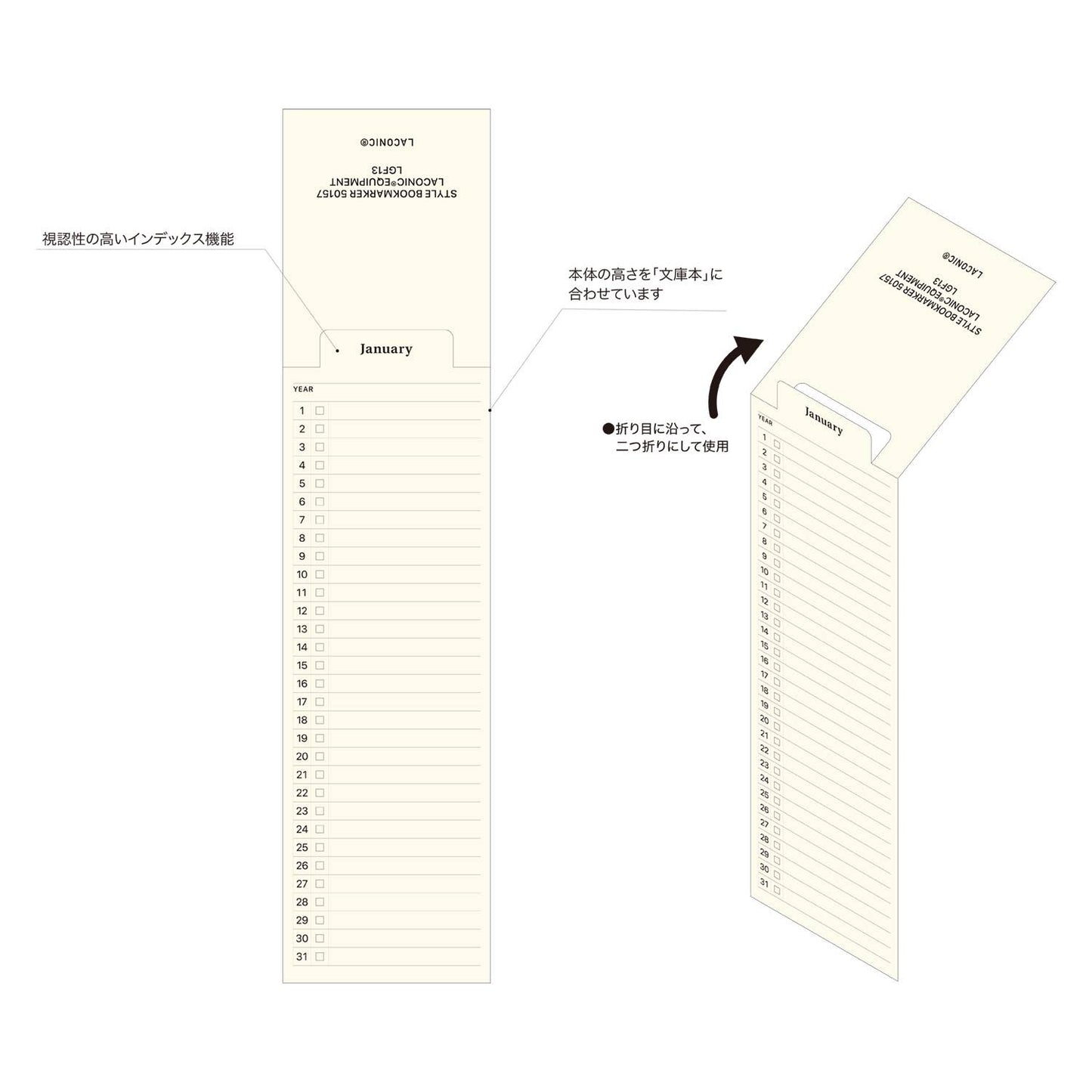LACONIC STYLE BOOKMARKER PLANNING/MEMO