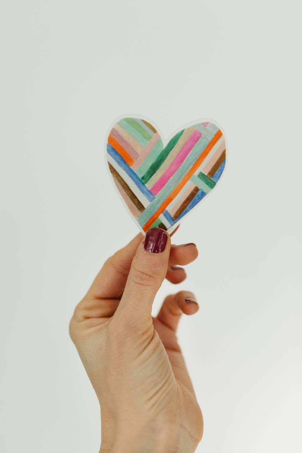 Patchwork Heart Sticker