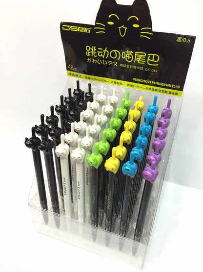 Cat Tail Retractable Gel Pen