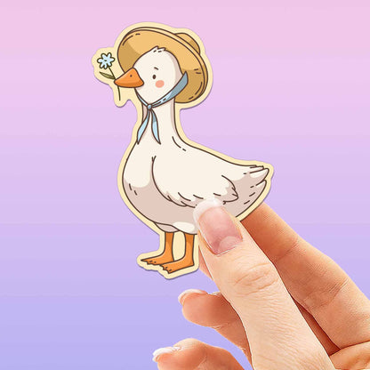 Country Goose Sticker - Cute Spring Animal Decal