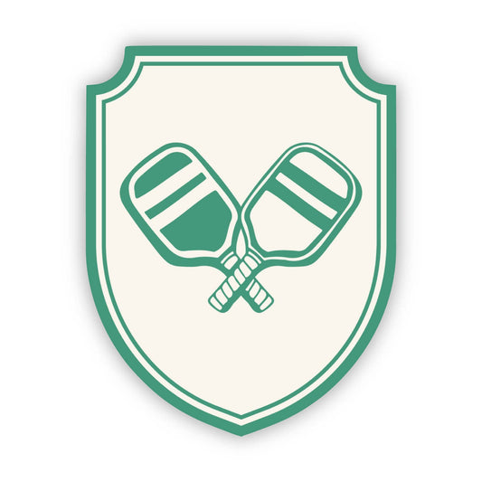 Pickleball Paddles Crest Sticker