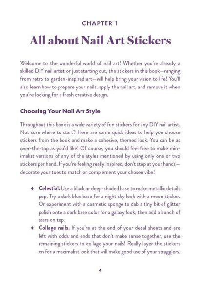 Ultimate Nail Art Sticker Book by Asa Bree Sieracki