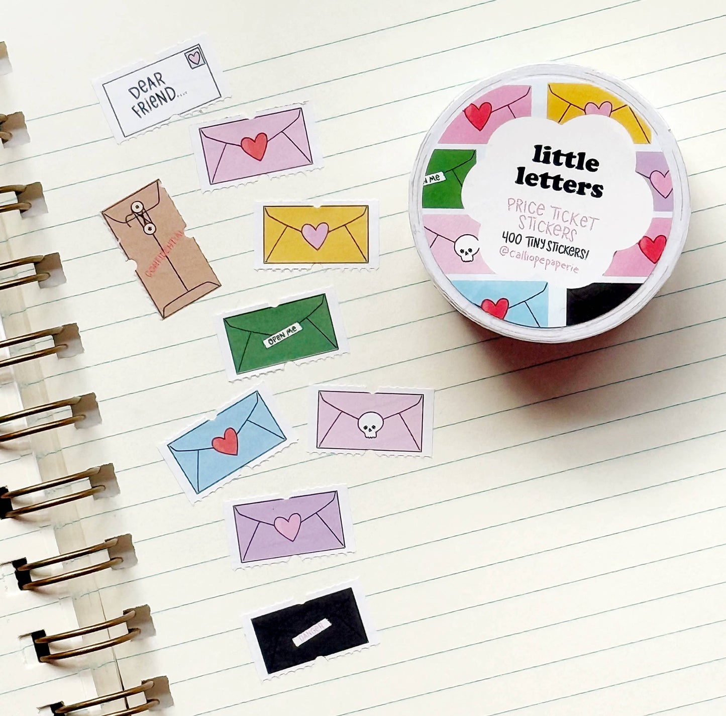 Little Letters Price Ticket Sticker Roll