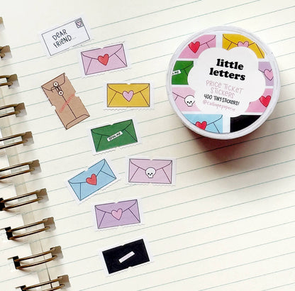 Little Letters Price Ticket Sticker Roll