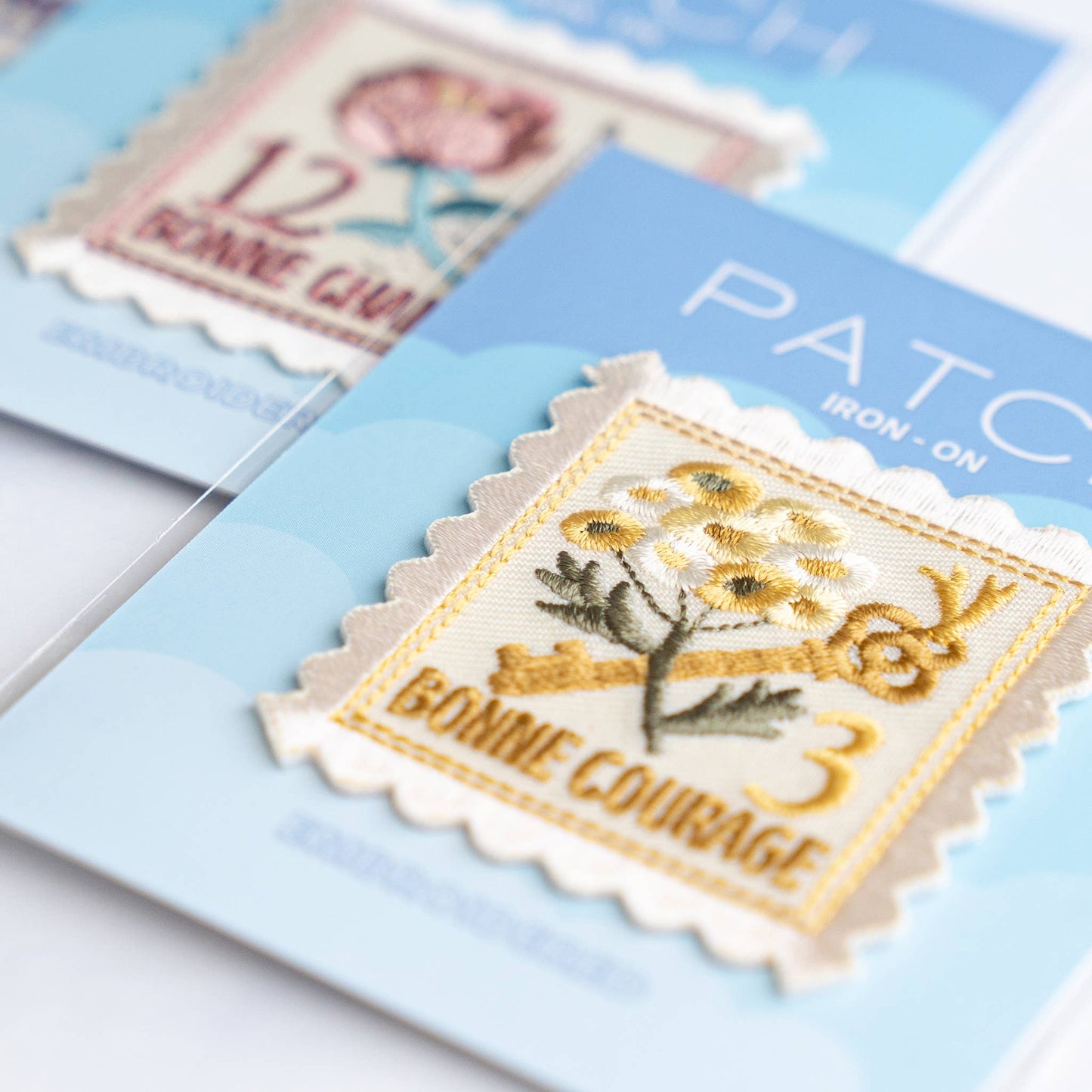 Vintage Stamps Patches - Iron on Patch