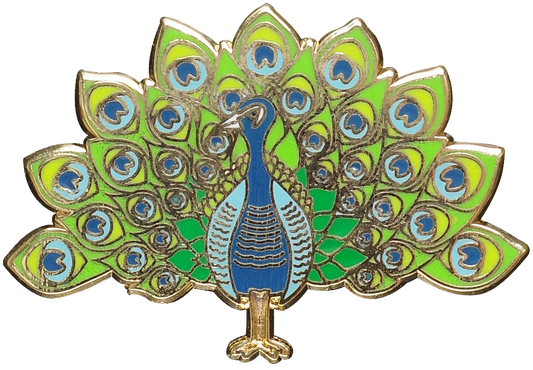 Peacock Enamel Pin