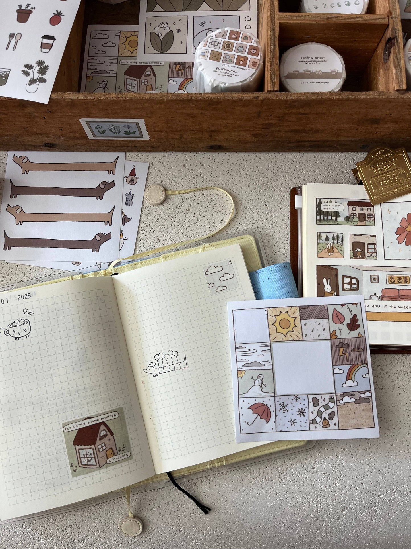 No matter the weather sticker sheet