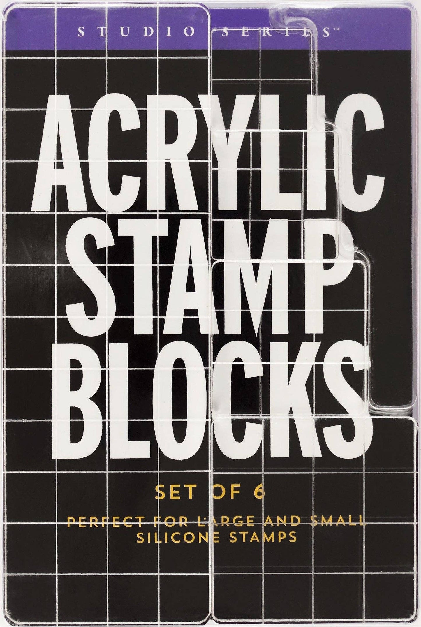 Studio Series Acrylic Stamp Blocks (Set of 6)