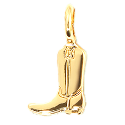 Charm Garden - Cowboy Boot Charm - Gold