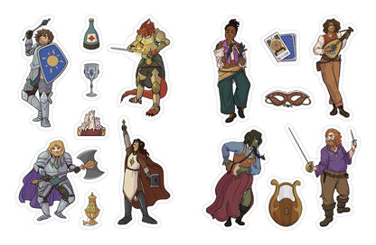Düngeonmeister RPG Sticker Book by Jef Aldrich