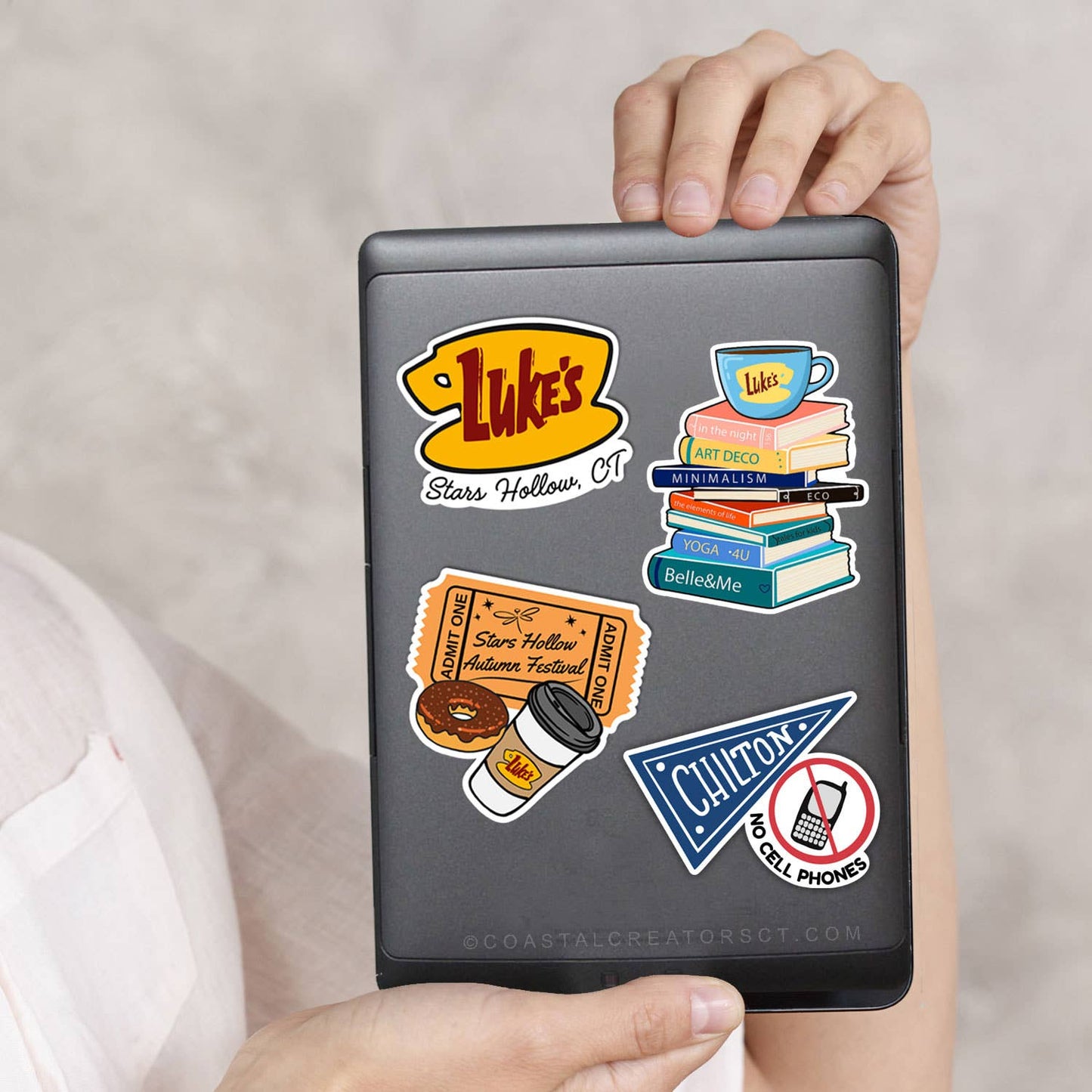 Gilmore Girls Inspired Waterproof Laptop Sticker 4-Pack