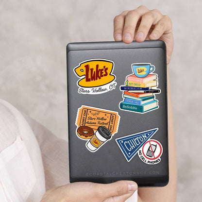 Gilmore Girls Inspired Waterproof Laptop Sticker 4-Pack