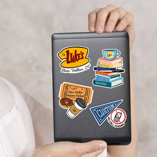 Gilmore Girls Inspired Waterproof Laptop Sticker 4-Pack