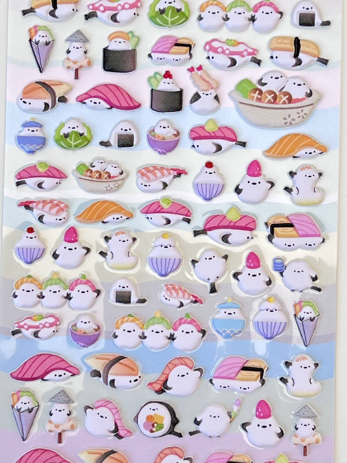 Tiny Animal Puffy Assorted Stickers