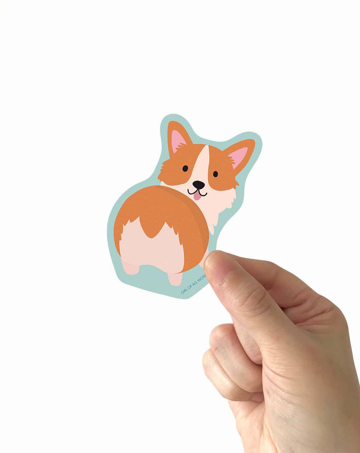 Corgi Vinyl Sticker
