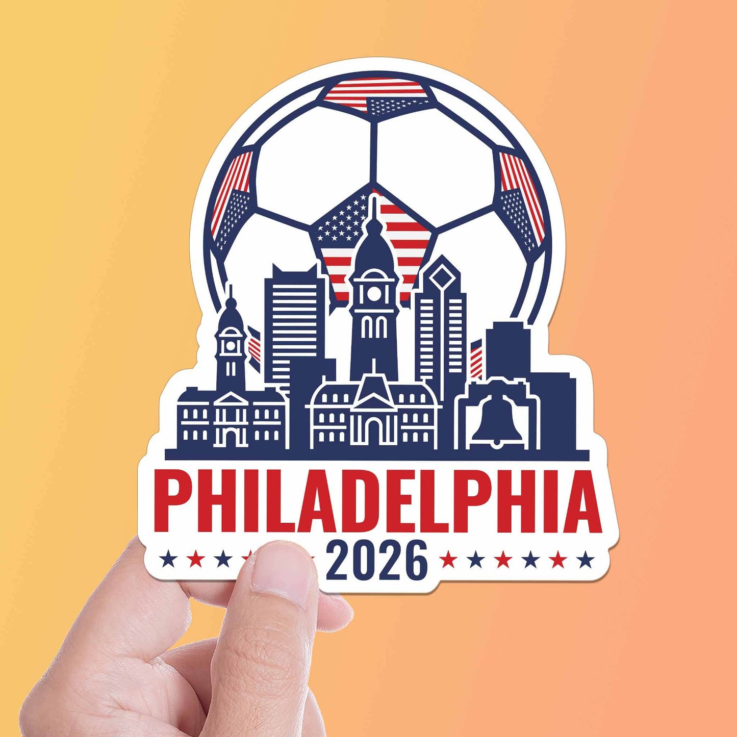Philadelphia USA Soccer Sticker